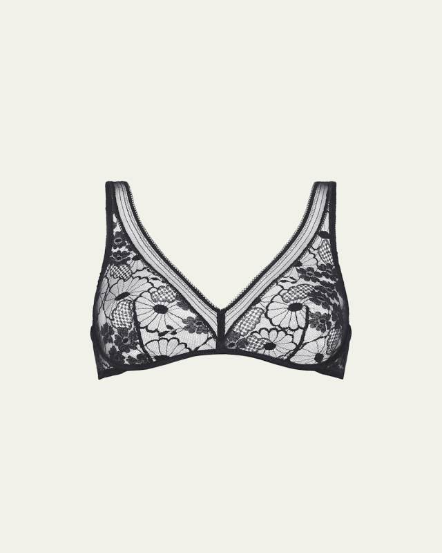 Millefleurs Underwire Floral Lace Triangle Bra